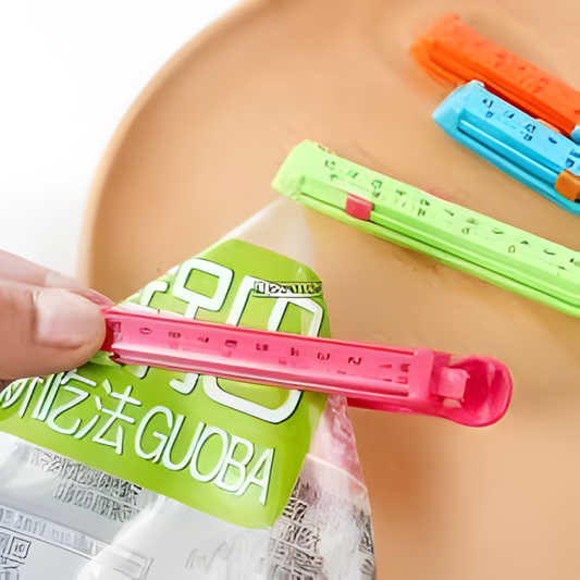 مشبك إغلاق أكياس الطعام مع مؤشر لتحديد الأيام(عدد4)