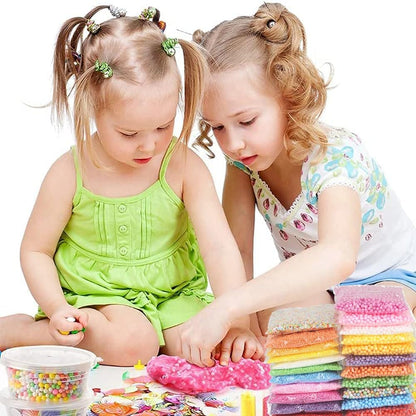 خرز فوم مايكرو للسلايم وتغليف الهدايا والاشغال اليدويه - كيس واحد