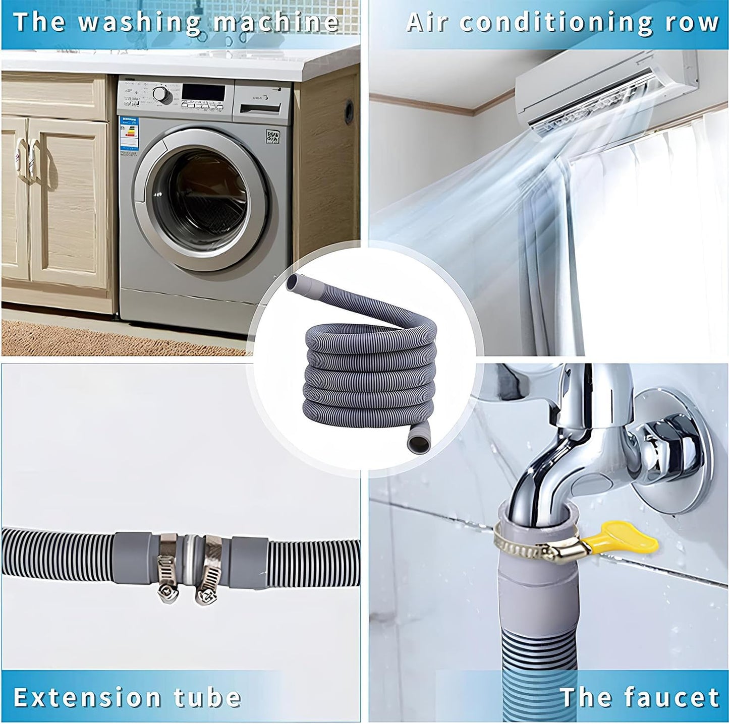 خرطوم تصريف مي للغسالة والجلاية  – 1.5 متر