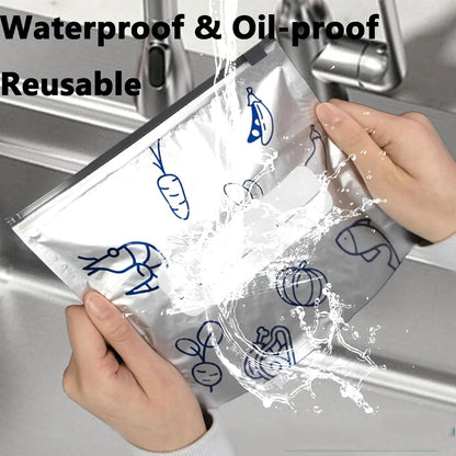 اكياس حفظ طعام مع سحاب (عدد10)