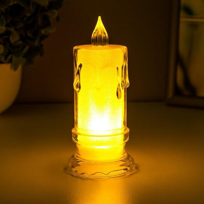 شمعة بلاستيكيه انيقة  8.5 سم - تعمل بالبطاريه