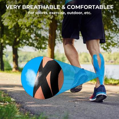 شريط كينيزولوجي Hexwell – 5 أمتار لعلاج الإصابات الرياضية