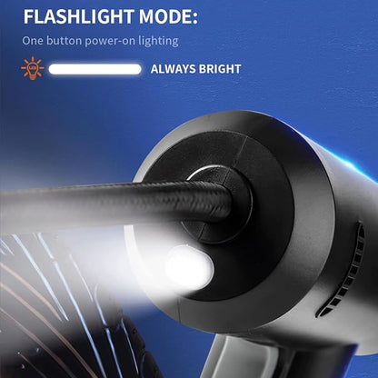 منفاخ هواء محمول للإطارات – 12 فولت مع مقياس ضغط رقمي وضوء LED للطوارئ