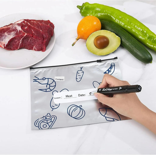 اكياس حفظ طعام مع سحاب (عدد10)