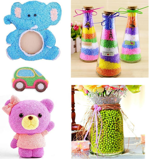 خرز فوم مايكرو للسلايم وتغليف الهدايا والاشغال اليدويه - كيس واحد