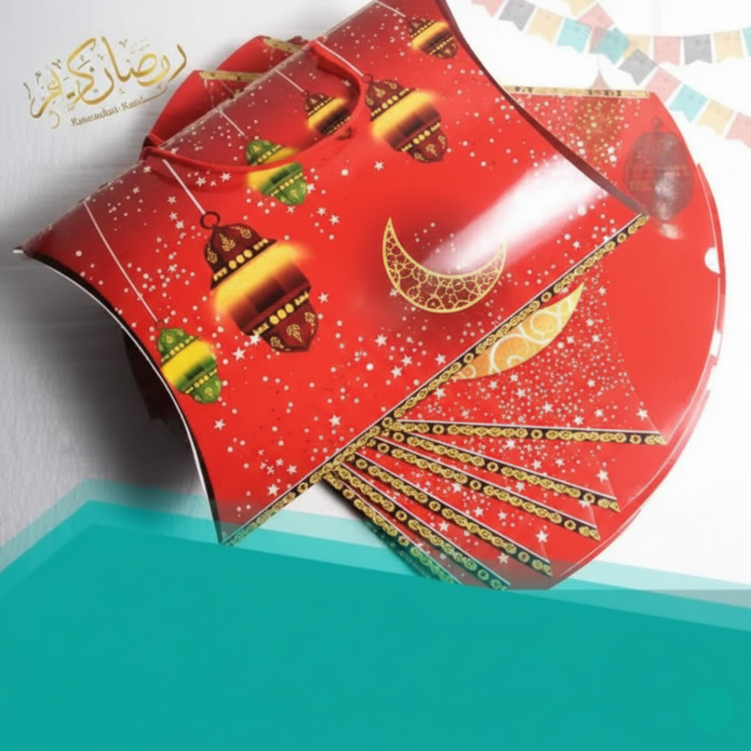 صندوق هدايا رمضان ورقي – قياس كبير