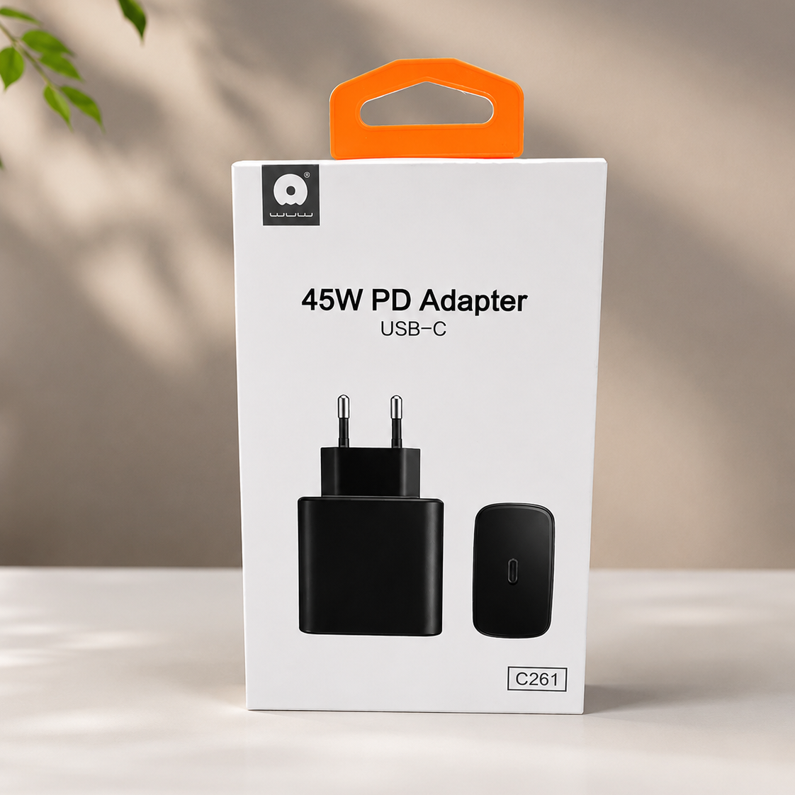 رأس شاحن PD سريع 45W USB-C