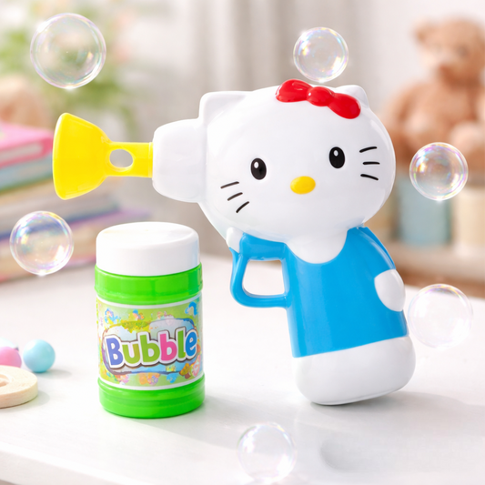 مسدس فقاعات الصابون "هالو كيتي" – عالم من المرح للأطفال.