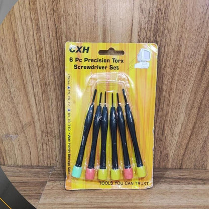 طقم مفكات براغي دقيقة  ماركة CXH، مكون من 6 قطع