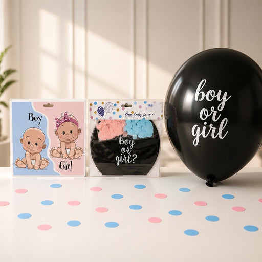 بالون كشف جنس الجنين (Gender Reveal) مع قصاصات الورق