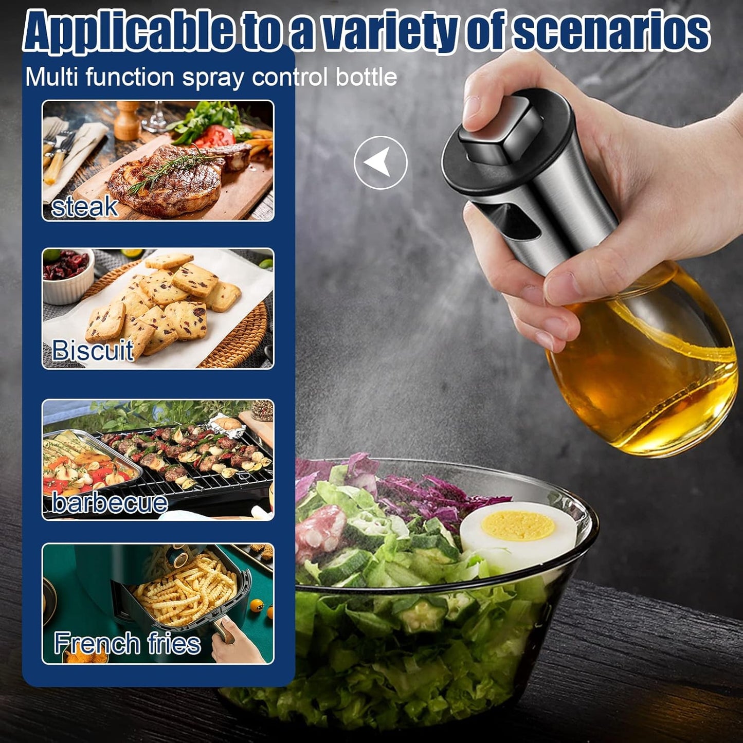 بخاخ زيت وخل 200 ml – تصميم زجاجي أنيق