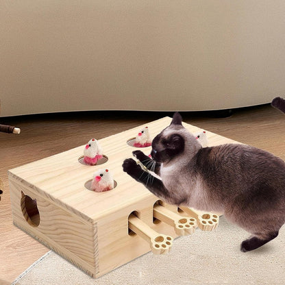 لعبة تفاعلية للقطط داخل المنزل – Whack-a-Mole Cat Puzzle Toy
