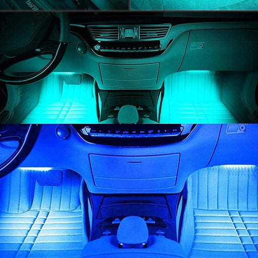 شريط إضاءة للسيارة مع ريموت تحكم LED RGB متعدد الألوان