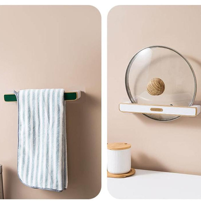 حامل أحذية/مناشف يثبت على الحائط ذاتي اللصق