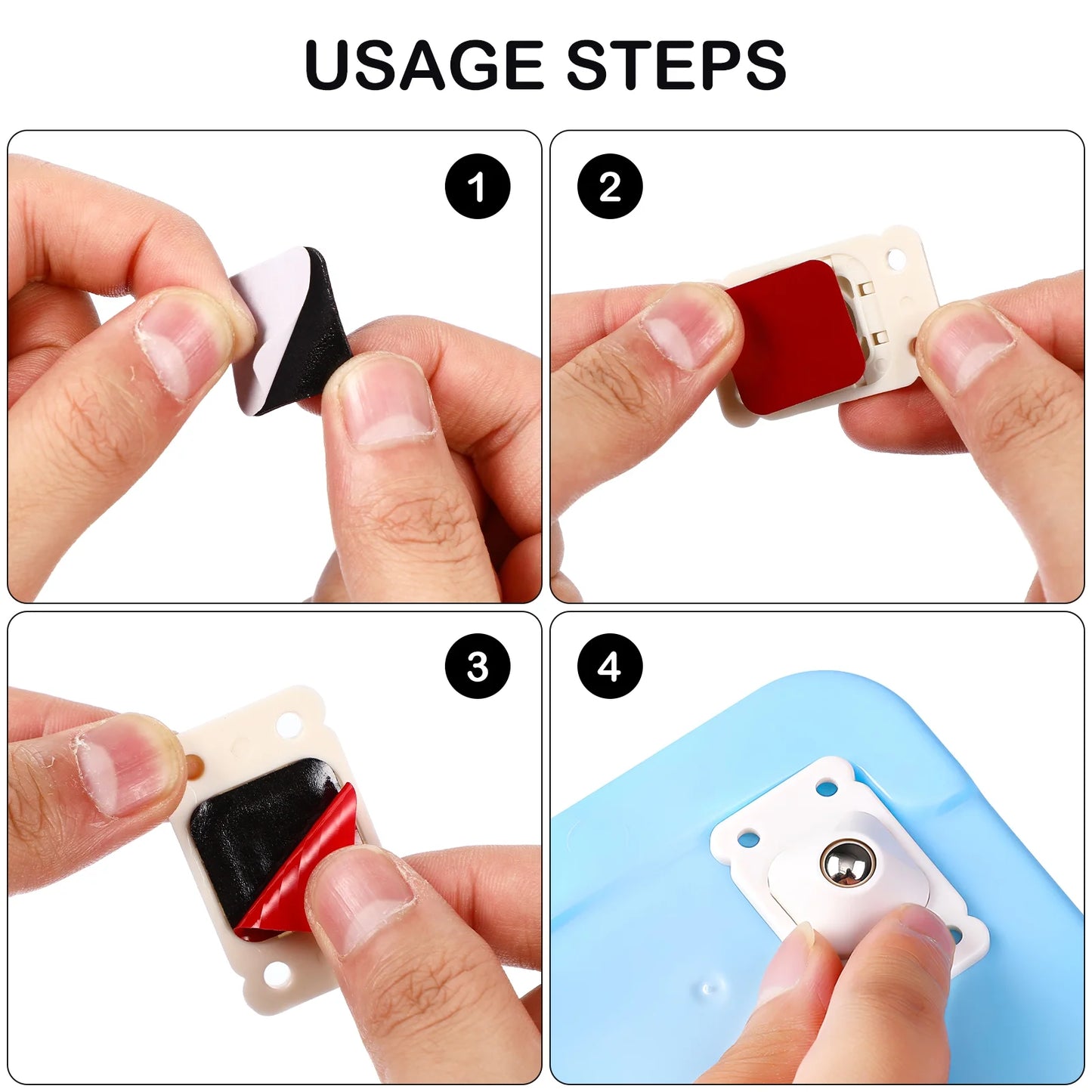 عجلات لاصقة صغيرة 360° لتحريك الاغراض- عدد ٤ عجلات