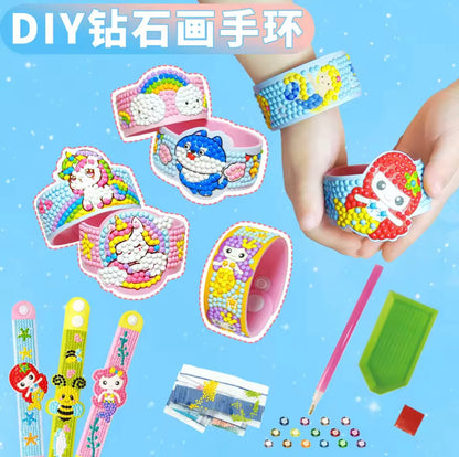 أساور الماس 5D للأطفال – طقم صنع يدوي ممتع