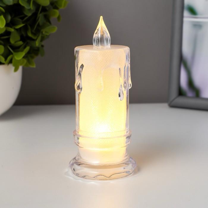 شمعة بلاستيكيه انيقة  8.5 سم - تعمل بالبطاريه