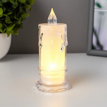 شمعة بلاستيكيه انيقة  8.5 سم - تعمل بالبطاريه