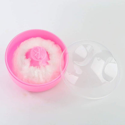 علبة لبودرة أطفال مع فرشاي ناعمه