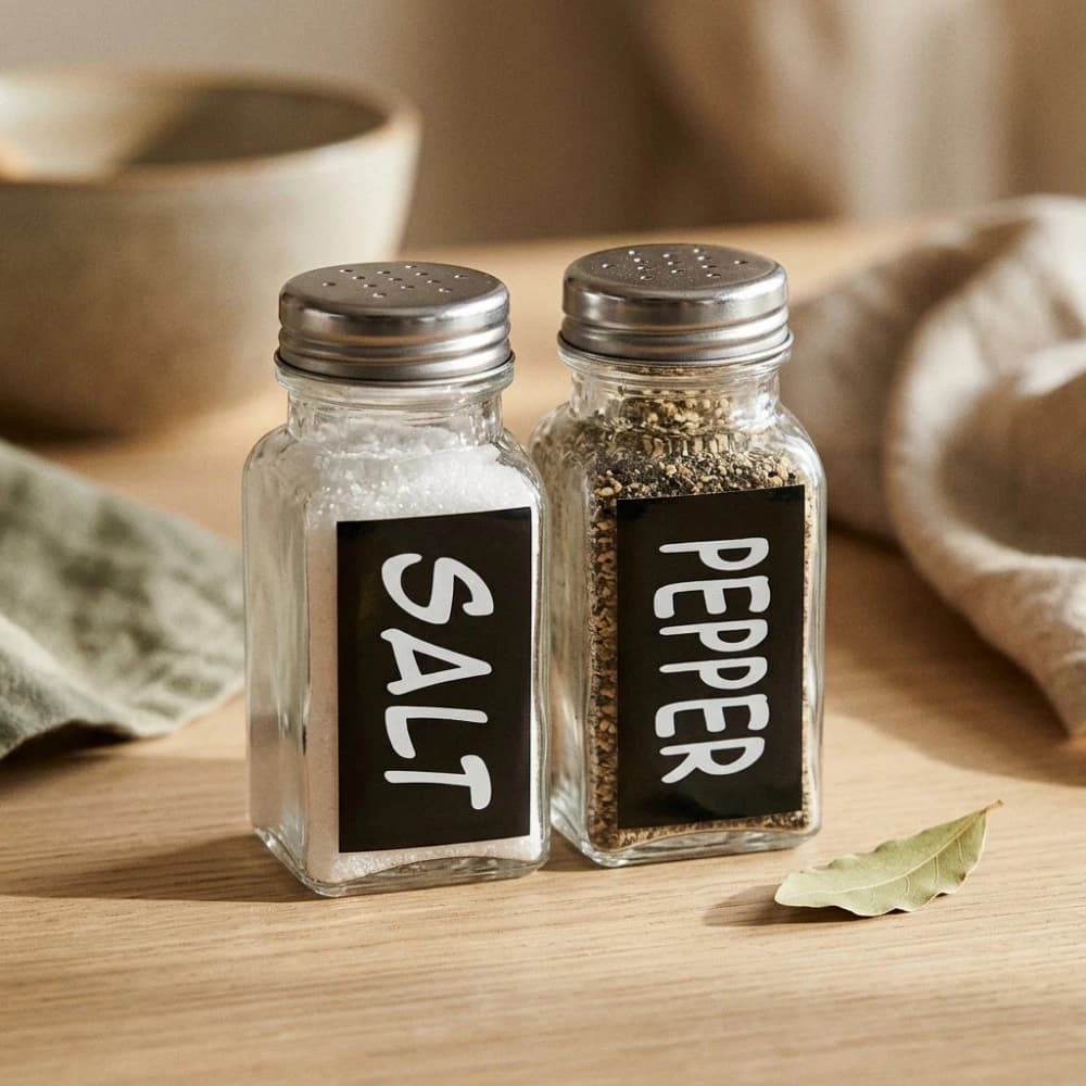 طقم ملاحة وبهارات زجاج – ملح وفلفل