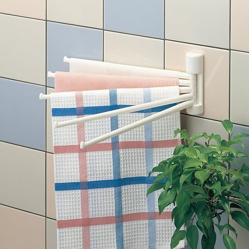 حامل مناشف المطبخ البلاستيكي اللاصق – 4 قطع