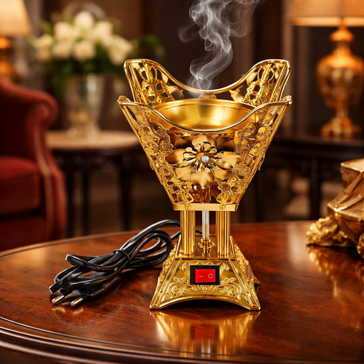 مبخرة كهربائية فاخرة - مصنوعه من المعدن
