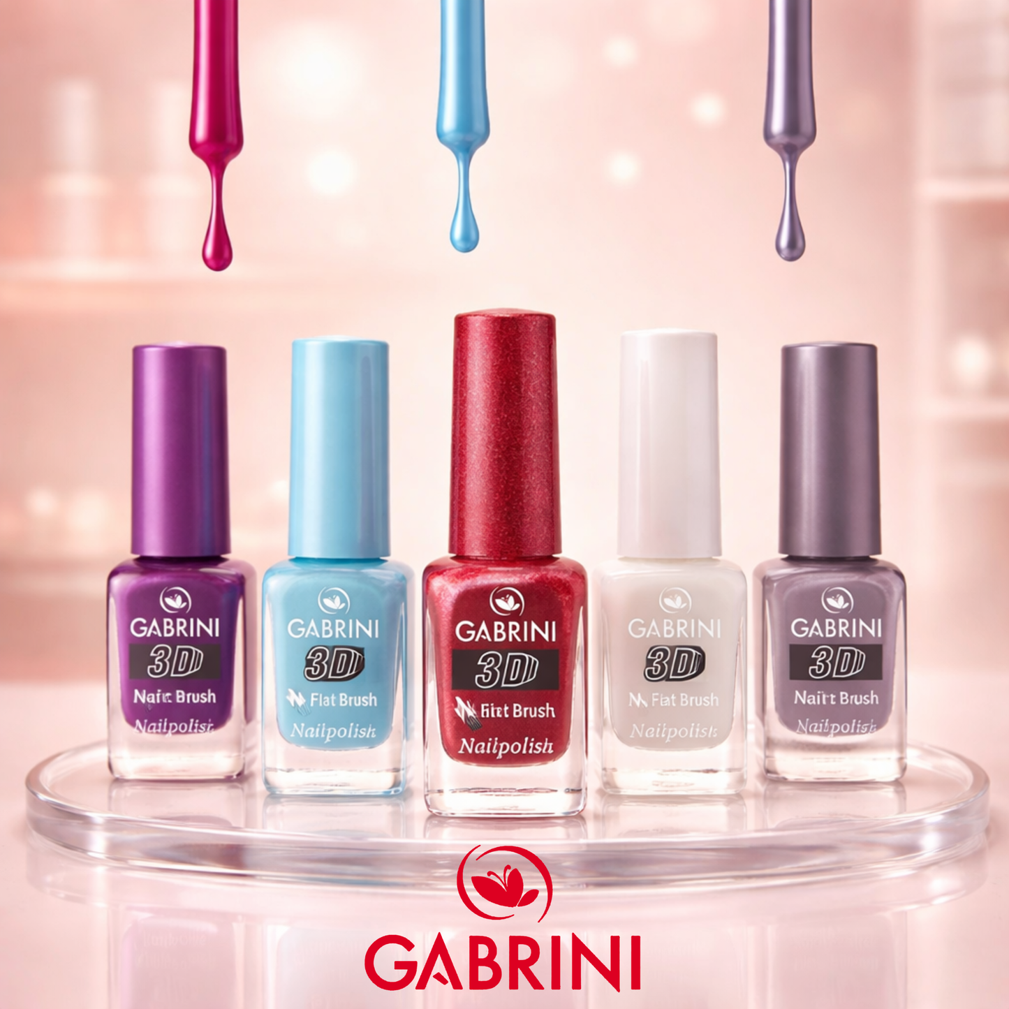 مناكير Gabrini 3D Flat Brush