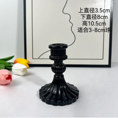 حامل شموع زجاج ديكوري