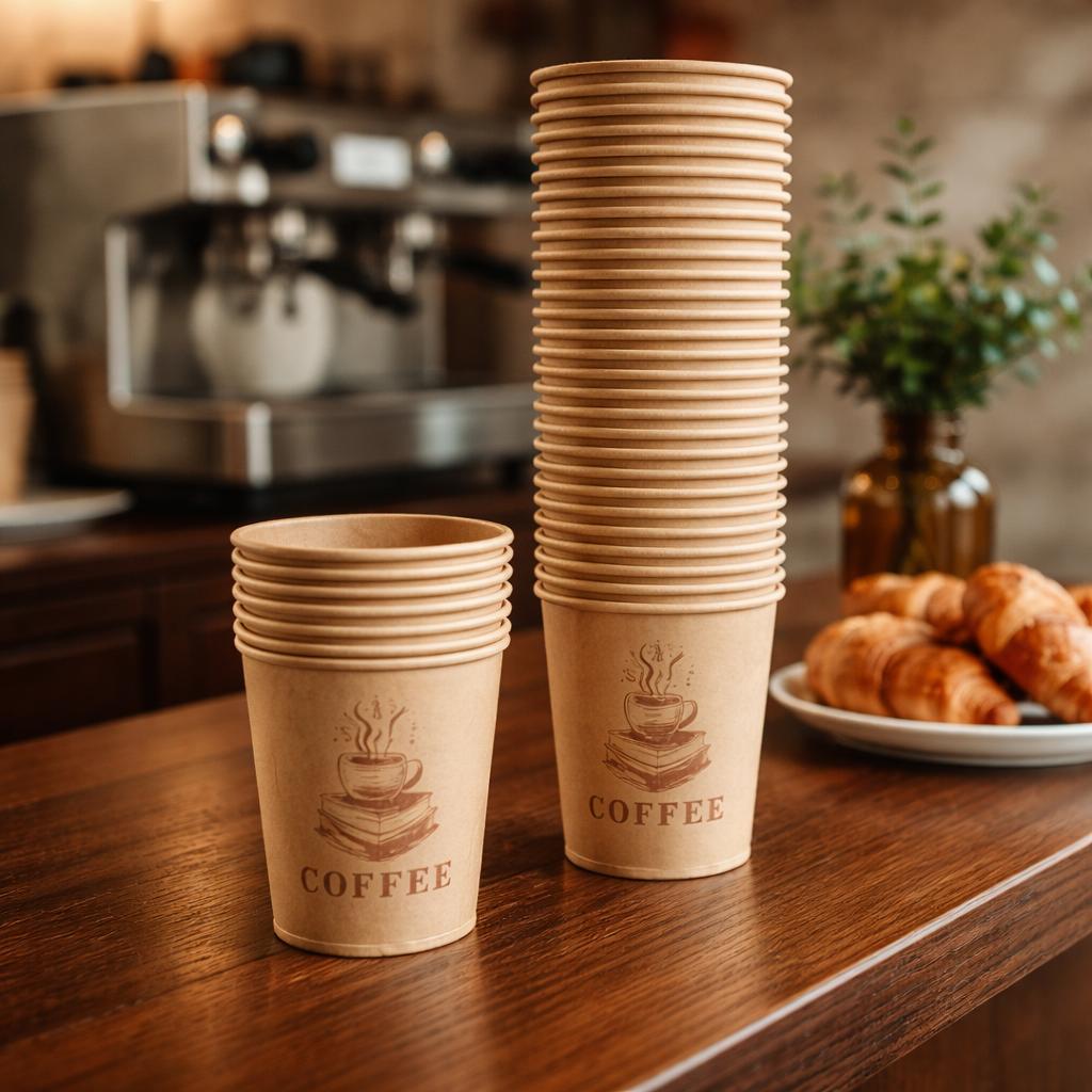 مجموعة كاسات ورقية ٧ اونصه(50كاسة)