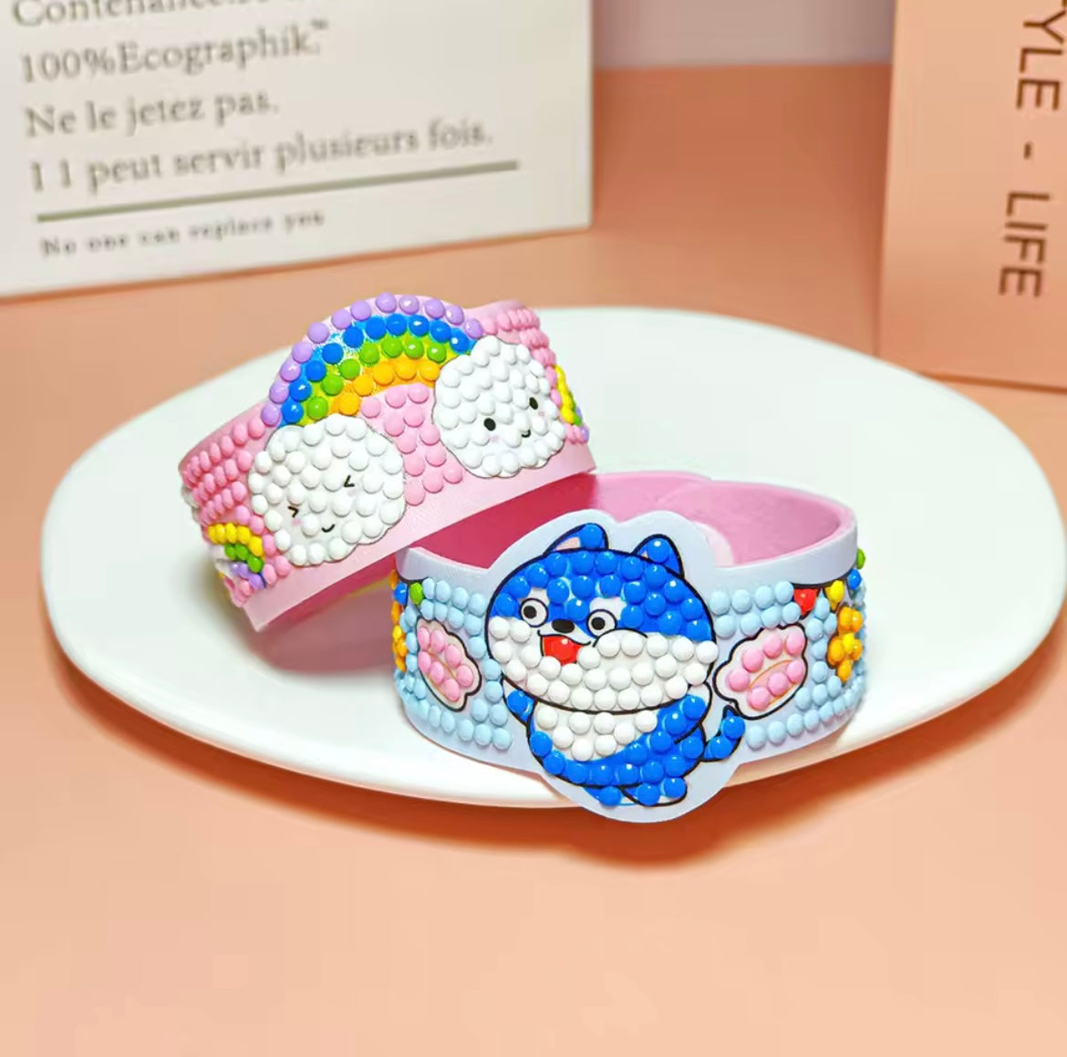 أساور الماس 5D للأطفال – طقم صنع يدوي ممتع