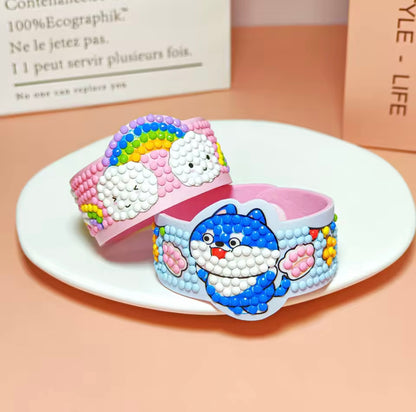 أساور الماس 5D للأطفال – طقم صنع يدوي ممتع