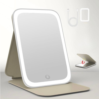 مرآة مضيئة محمولة -تعمل بالشحن