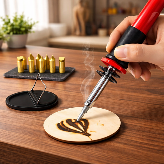 طقم قلم حرق ونقش كهربائي 7 قطع - 60 واط