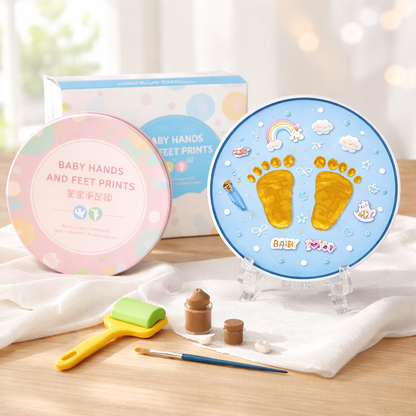 طقم بصمة يد وقدم الطفل – Baby Hand & Foot Print Kit