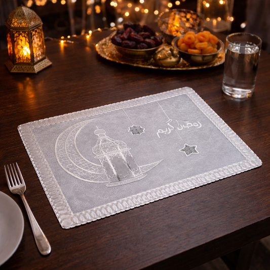 كوستر سفره رمضاني من الجلد(عدد1)