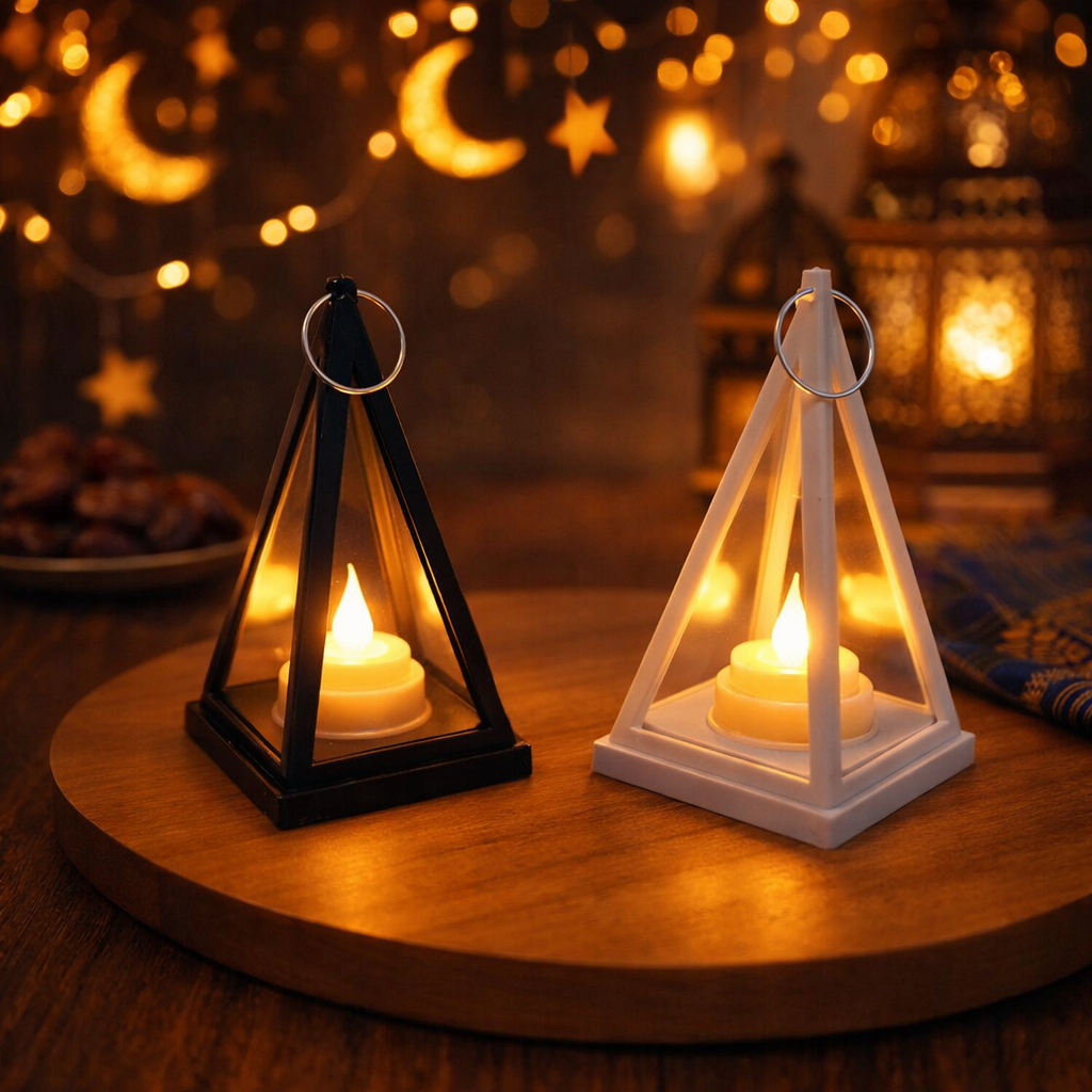 فانوس شمعة LED ديكوري بتصميم عصري