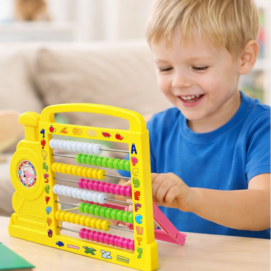 عداد أطفال تعليمي (Abacus) على شكل قطار مبهج