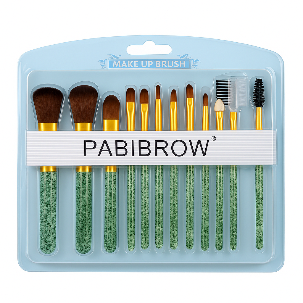 ( قطعة13 ) PABIBROW طقم فراشي مكياج