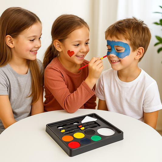 مجموعة الوان ودوات الرسم على الوجه للاطفال (Face painting)
