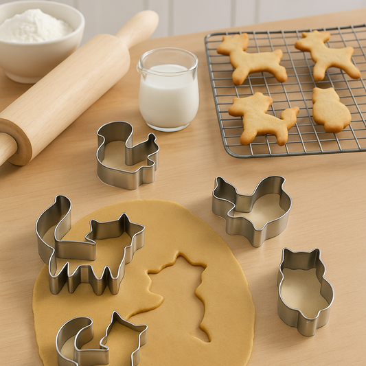 قوالب ستانلس ستيل لتشكيل الكوكيز -اشكال حيوانات مرحه (عدد4)
