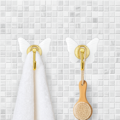 علاقة لاصقة مذهبة على شكل فراشة (عدد2)