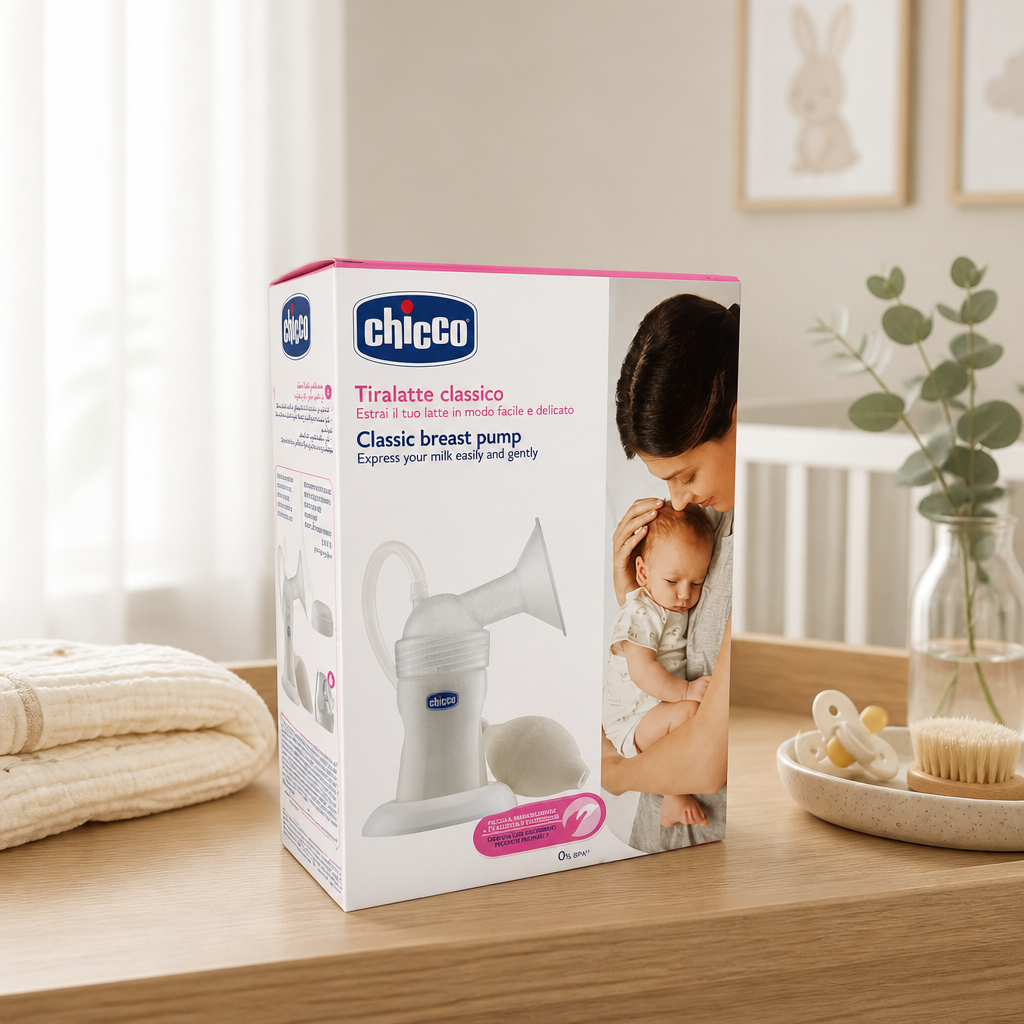 شفاط حليب شيكو اليدوي الكلاسيكي (Chicco Classic Breast Pump 150 ml)