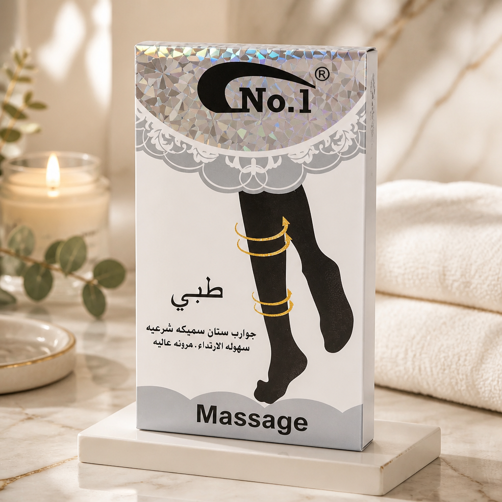 زوج جرابات ستان سميك طبي شرعي