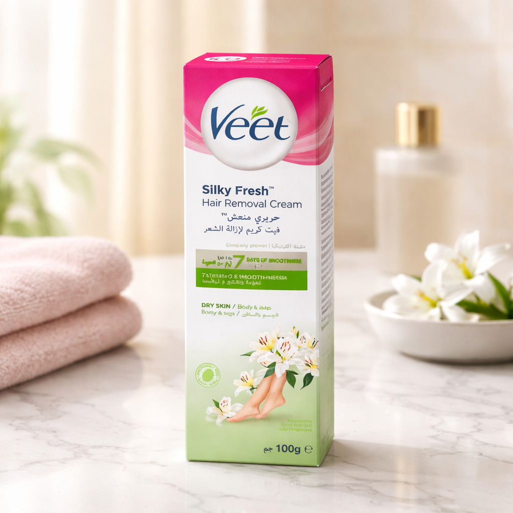 كريم إزالة الشعر Veet Silky Fresh للبشرة الجافة – 100 جم