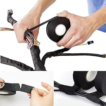 تيب جدلات كهربا قماشي – 15 متر / 19 مم