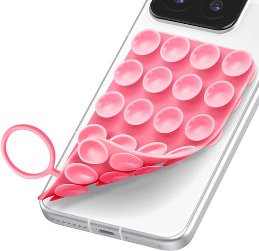 حامل هاتف لاصق مع شفاطات سيليكون متعددة – قابل للإزالة
