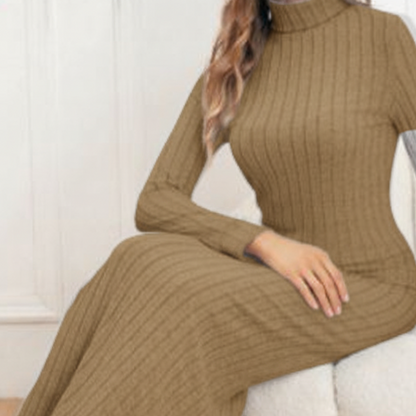 دريس صوف ناعم شتوي– بلوزة وتنورة طويلة