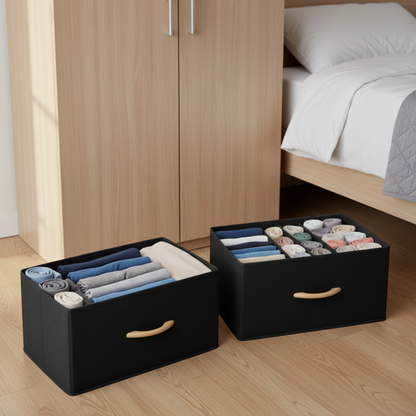 منظم أدراج وخزائن ثقيل مع يد خشبيه