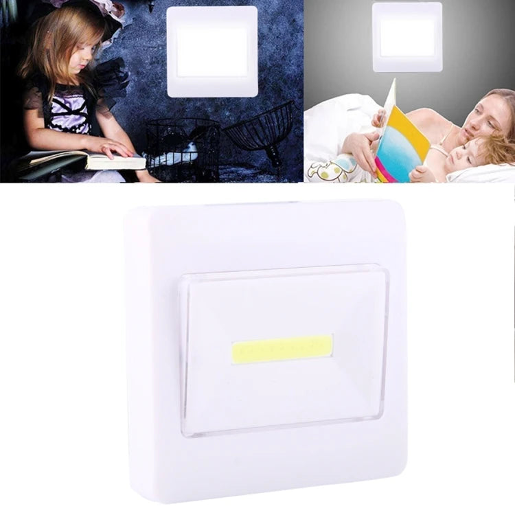 مصباح LED لاسلكي يعمل بالبطاريات مع زر تشغيل/إيقاف