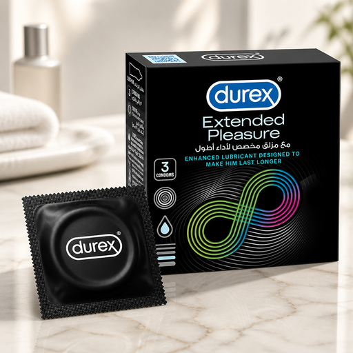 Durex Extended Pleasure Condoms, 3 Pieces واقي ديوريكس